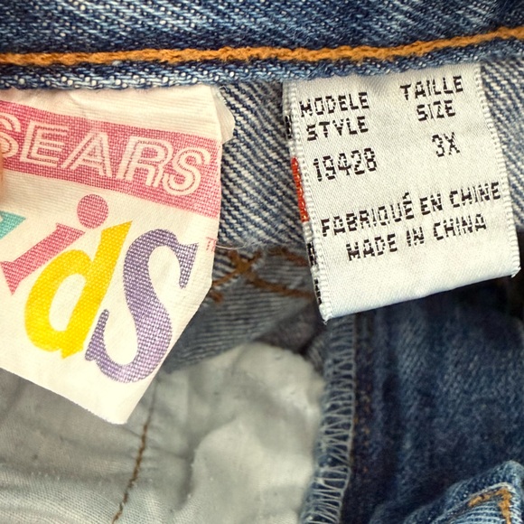Vintage Sears Kids Classic Blue Denim Jeans size 3t - Picture 6 of 8
